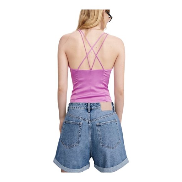 Zara Satin-Effect Strappy Bodysuit - Picture 3 of 8